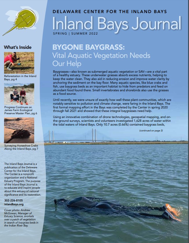 a flyer for the inland bay's journal