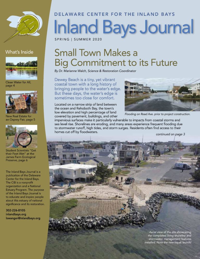 a brochure for the inland bay journal